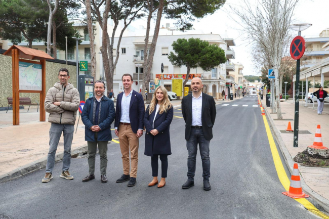 El Consell de Mallorca reforma la avenida de Elionor Servera de Cala Rajada con un nuevo firme