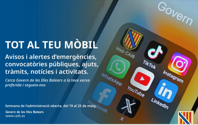 El Govern amplía su presencia digital con un nuevo canal oficial en TikTok y otro en LinkedIn