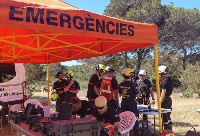 El Govern y la UME ponen a prueba su capacidad operativa en el simulacro de emergencias para hacer frente a fenómenos meteorológicos adversos