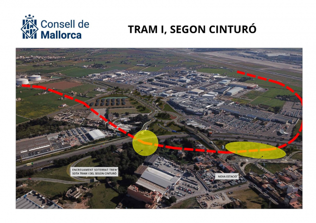 El Consell de Mallorca adapta el proyecto del Tramo I del segundo cinturón para dejar paso al tren de Llucmajor