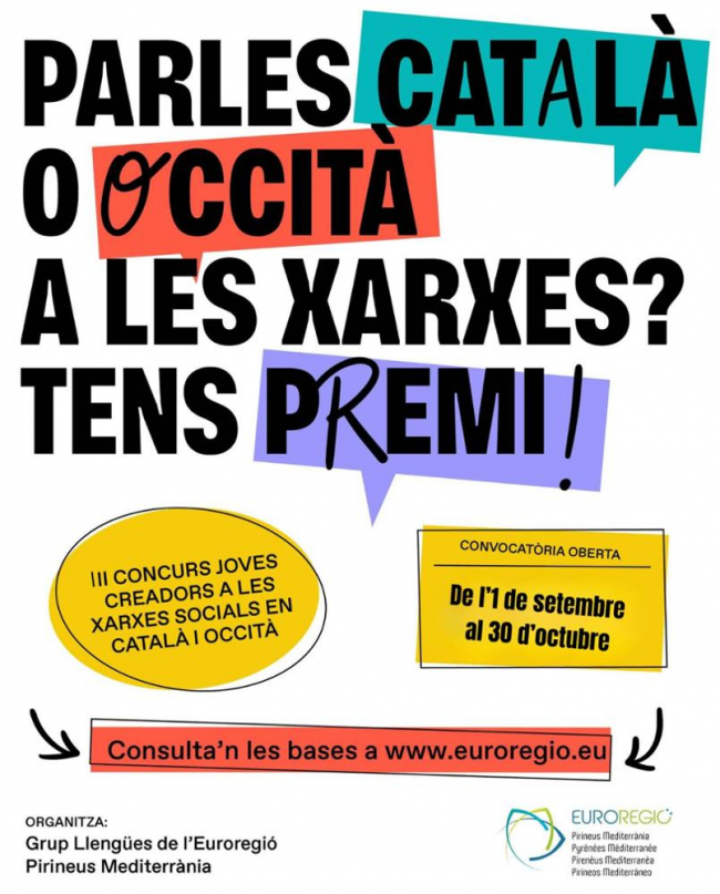 Vuelve la 3a edición del concurso CREAOCCAT de la Euroregión Pirineos Mediterránea, con la participación del Instituto de Estudios Baleàricos (IEB)