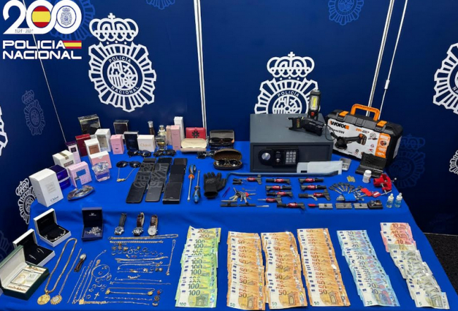 La Policía Nacional desmantela un grupo criminal altamente especializado en robos en domicilios