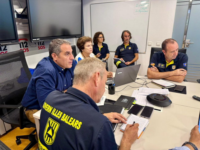 Emergencias mantiene activada la alerta naranja del Plan Meteobal (IG-1) en todas las Illes Balears 