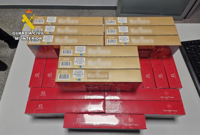 La Guardia Civil detiene a una mujer por el hurto de tabaco valorado en más de 1.400 euros