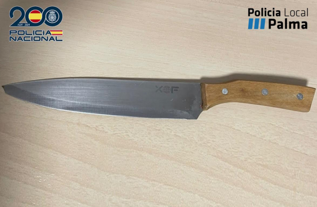 La Policía Nacional y la Policía Local de Palma detienen a dos hombres por agredirse mutuamente y uno de ellos tratar de matar a su expareja