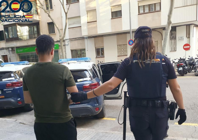 La Policía Nacional detiene a una pareja por  robo con fuerza en un domicilio y tentativa de estafa en Son Gual 