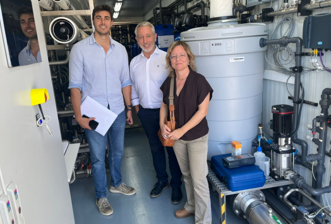 El Govern y el Ajuntament de Sant Llorenç visitan en Girona proyectos de recarga de acuíferos con agua regenerada
