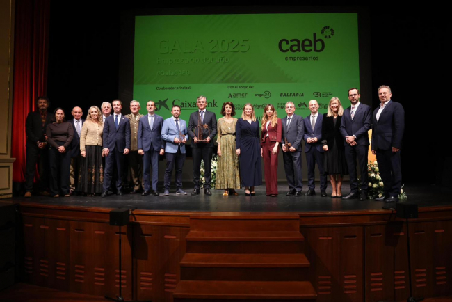 La presidenta Margalida Prohens ha asistido a la Gala del Empresario de la CAEB 2025, en Menorca 