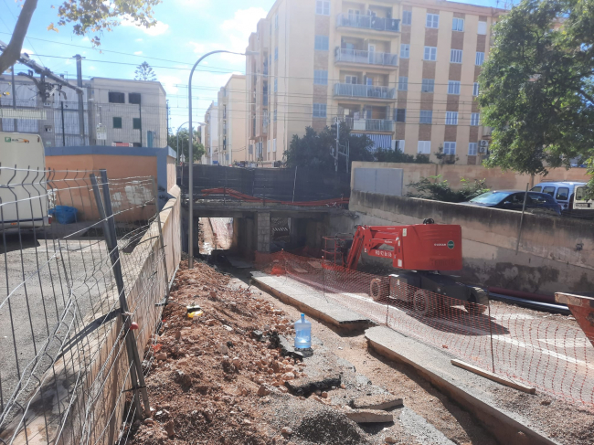 Corte del servicio de tren a causa de las obras y autobús alternativo entre la estación Intermodal y Pont d’Inca Nou este fin de semana