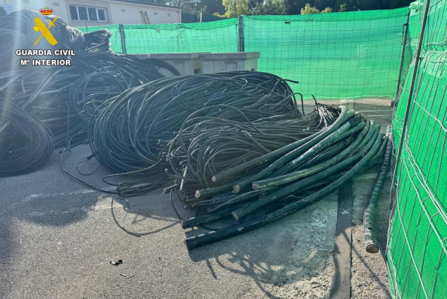 La Guardia Civil de Marratxí detiene a un grupo dedicado al robo de cobre en Mallorca