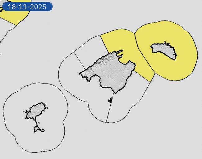 Intervalos de viento fuerte y posibles tormentas el próximo martes