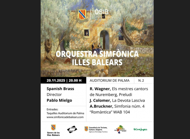 La Orquesta Sinfónica de las Islas Baleares y el grupo de metal Spanish Brass en el segundo concierto de la temporada de abono
