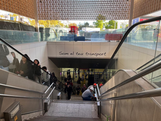 Inician los trabajos de renovación de las escaleras mecánicas de la estación Intermodal