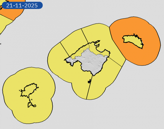 Alerta naranja en Menorca por fenómenos costeros