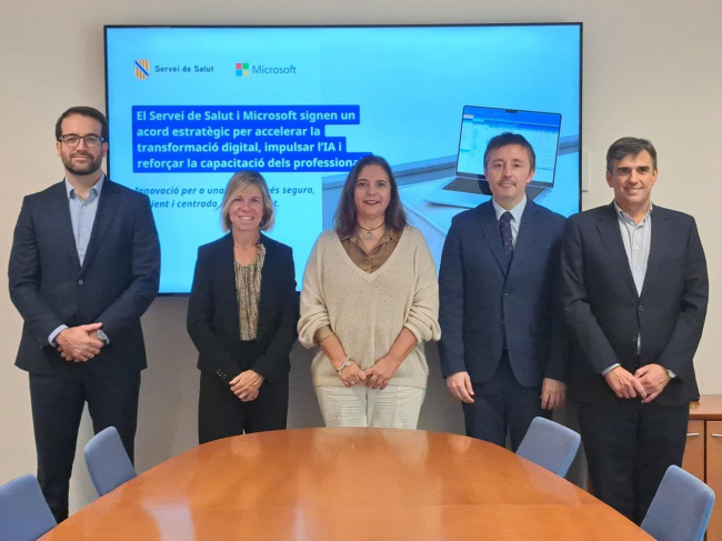 El Servicio de Salud y Microsoft colaborarán para desarrollar proyectos de innovación y modernización en el ámbito de la digitalización y la inteligencia artificial​ 