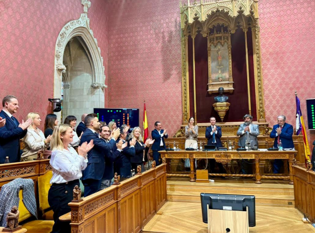 El PP de Mallorca celebra la aprobación inicial de los presupuestos de 2026, los más altos de la historia del Consell