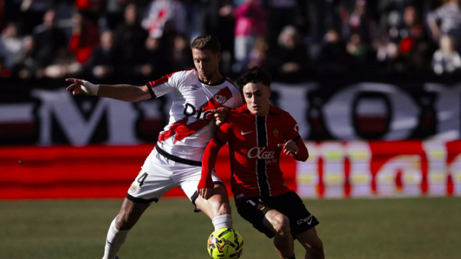 Derrota del RCD Mallorca ante el Rayo Vallecano por la mínima