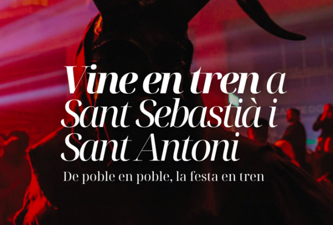 SFM habilita trenes nocturnos y de refuerzo con motivo de las fiestas de Sant Antoni y Sant Sebastià