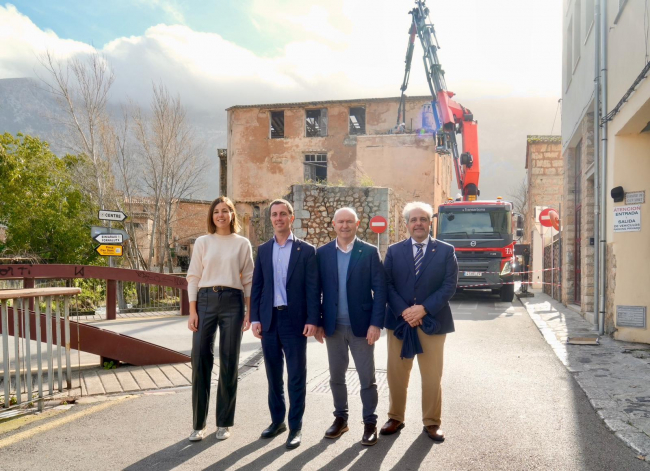 El Consell de Mallorca inicia las obras en Sa Fàbrica Nova de Sóller, futuro Museo del Textil de Mallorca