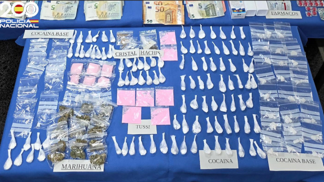 La Policía Nacional desmantela un punto de venta de droga donde se alquilaban habitaciones para ejercer la prostitución en Palma