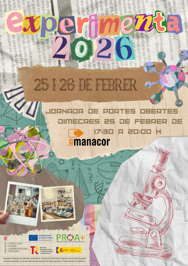 Gaudeix amb l'experimenta, la fira de la ciència de l’IES Manacor