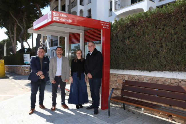 La parada del TIB de Cala Pi cambia de ubicación para mejorar la accesibilidad y la seguridad de los usuarios
