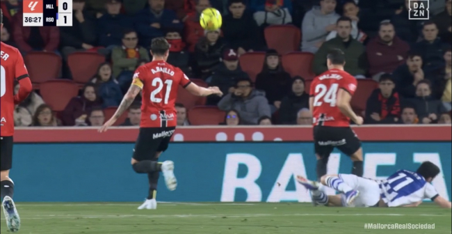 Derrota del RCD Mallorca por la mínima ante la Real Sociedad (0-1)