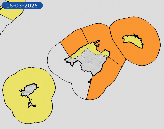 Mañana domingo viento fuerte o muy fuerte con rachas de 70 a 90 km/h