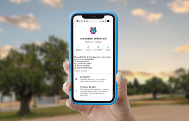 Marratxí lanza su canal oficial de WhatsApp para informar a la ciudadanía