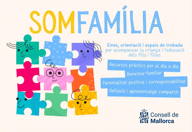 El Consell de Mallorca crea SOM Família, un nuevo programa para acompañar a las familias en la crianza y la educación de los niños y niñas