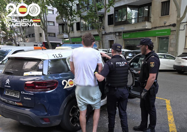 La Policía Nacional detiene a un fugitivo que estaba siendo buscado por las autoridades alemanas