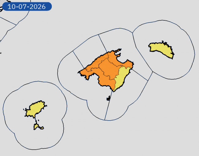 Alerta naranja también este viernes día 10