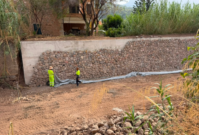 El Govern refuerza la protección de Sóller frente a las inundaciones con la reconstrucción de los muros del Torrent Major