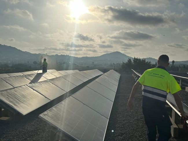 ABAQUA reduce con energía solar el consumo eléctrico de la principal estación de bombeo de aguas residuales de Eivissa
