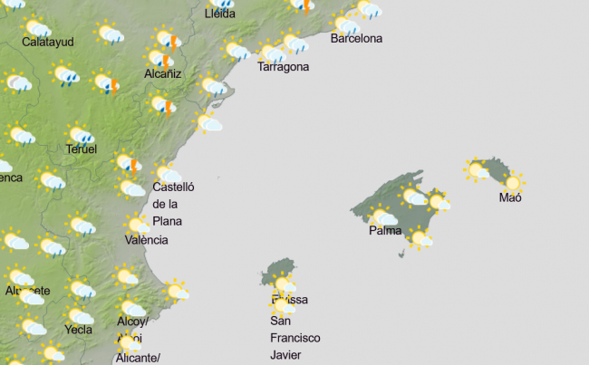 Temperaturas con pocos cambios y algún chubasco este miércoles y jueves