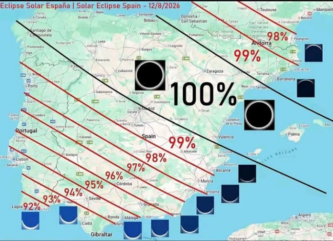 114 años después, España volverá a vivir un eclipse total de Sol