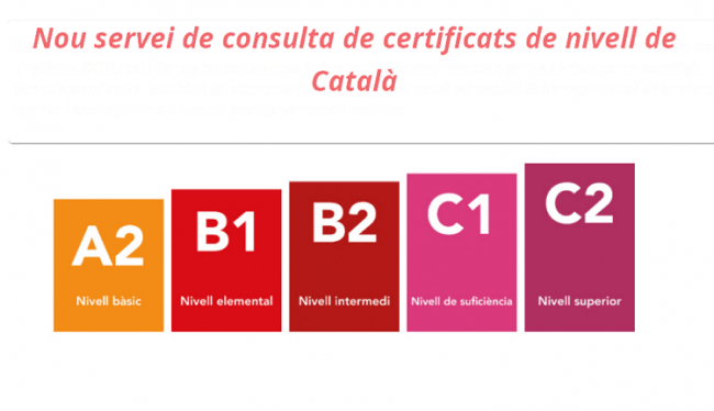 El Govern activa la consulta telemática de los certificados oficiales de catalán a través de la plataforma PINBAL