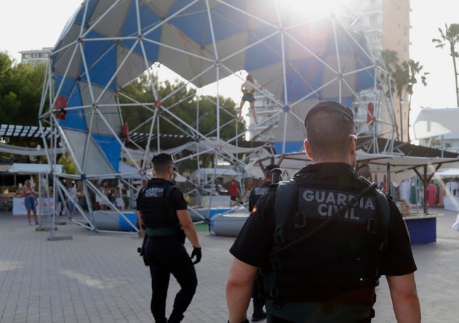 La Guardia Civil detiene a una pareja tras un altercado en un establecimiento de Magaluf