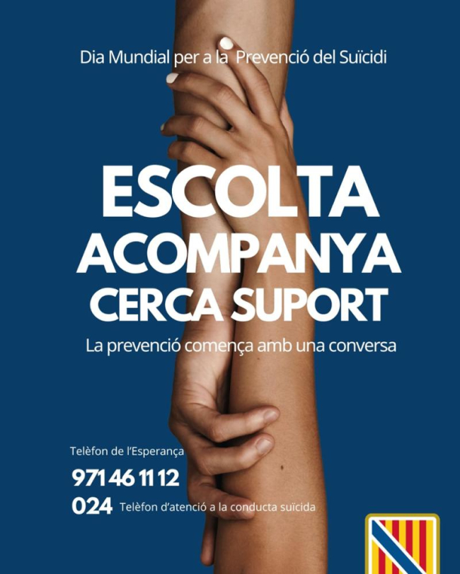 Baleares registró 94 suicidios en 2025, 4 menos que el año anterior