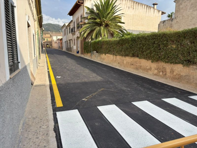 El Ayuntamiento de Alaró finaliza las obras de renovación de las redes de agua y alcantarillado de la calle de Sant Bartomeu