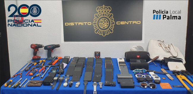 Desarticulado un grupo criminal dedicado a los robos en playas 