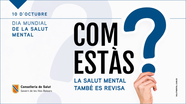 La salud mental de los niños y adolescentes, protagonista del Día Mundial de la Salud Mental en las Illes Balears