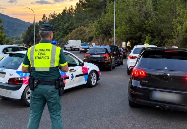 La Guardia Civil investiga a dos motoristas tras un siniestro vial provocado por una conducción temeraria en la Serra de Tramuntana