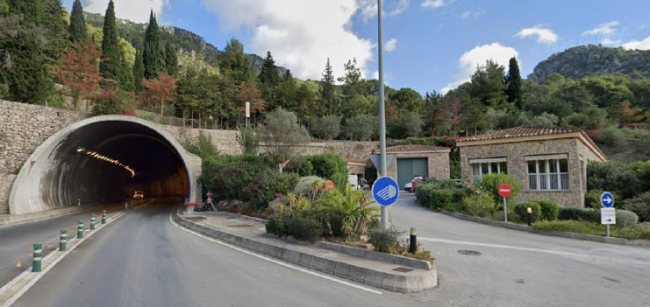El Consell de Mallorca aprueba el proyecto de las obras de mejora de la seguridad del túnel de sa Mola, en el Port de Sóller